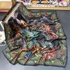 Black and white phoenix flying apsaras 110 mulberry silk silk silk scarf, hand-rolled plain crepe satin large square scarf, spring and summer shawl