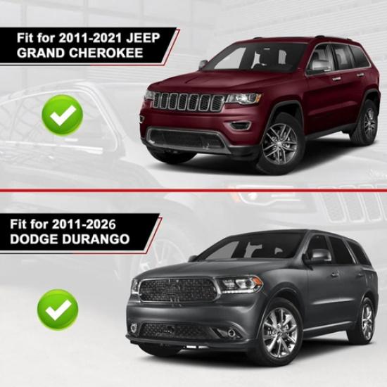 For Dodge Durango 11-26 Carbon Fiber Left Right Side Rear View Mirror Cover Trim