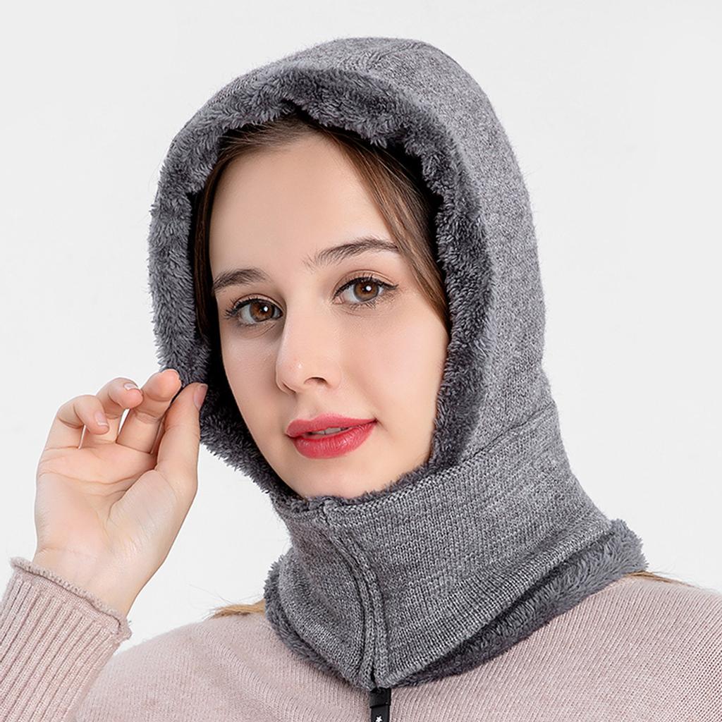 Knitted Hat Autumn And Winter Ear Protection Thickened  Cap