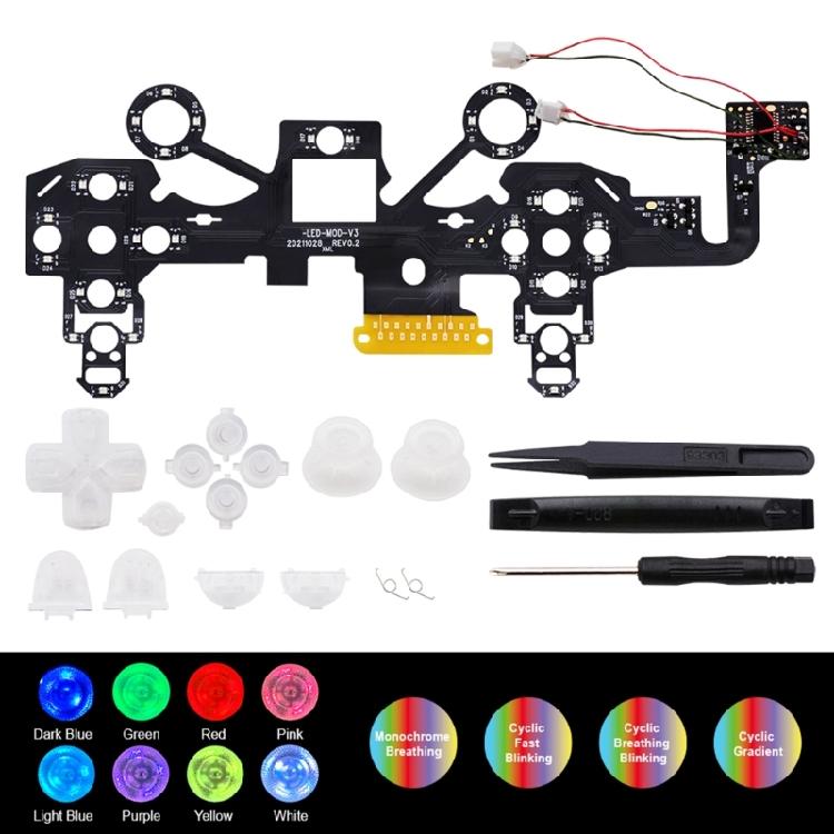 For  Wireless Controller LED Light Board DIY Button Analog Joystick LED Ligh