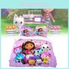 Gabbys Dollhouse 3d Printed Duvet Cover Set For Kids Bedroom Decor