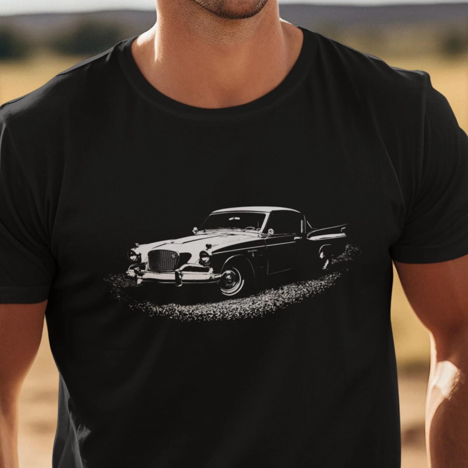 Classic Car Shirt with 57 Studebaker Golden Hawk, on Unisex classic tee L