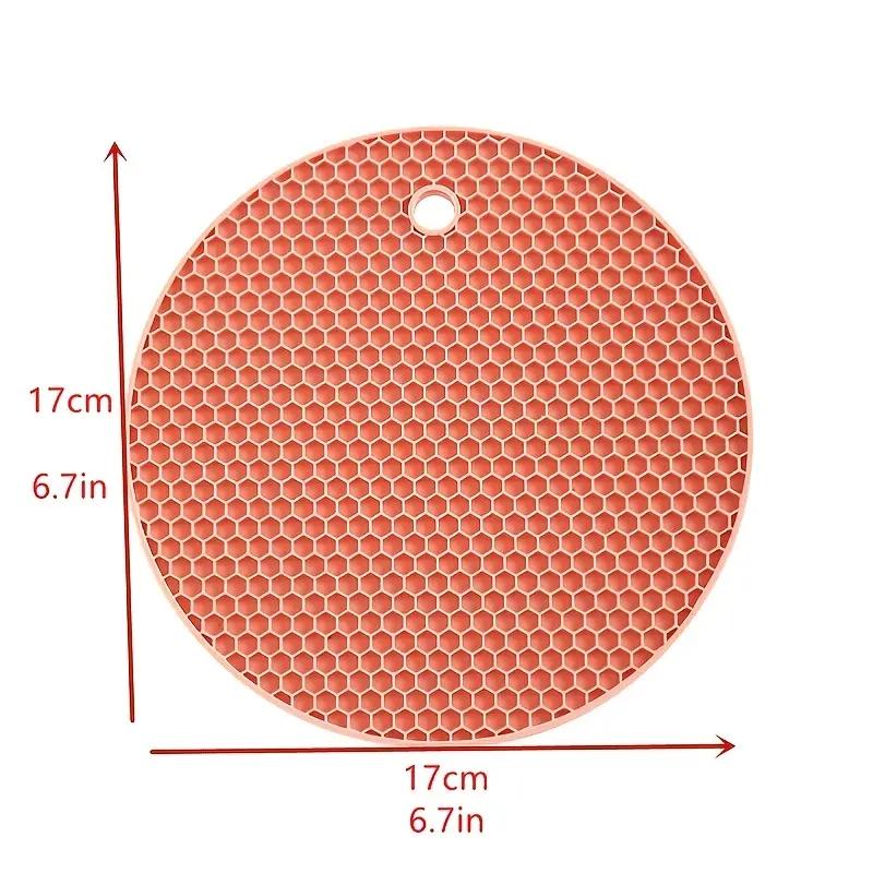 Covorașe elegante și practice în formă de fagure, suport de masă din silicon rezistent la căldură, protejează blaturile tale cu acest suport de masă elegant.