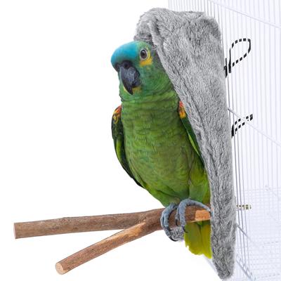 Neu! Warme Plüschbettwäsche für Vögel und Papageien, bequem, verdickt, abnehmbar, winddicht, Eckdecke, Unterschlupf