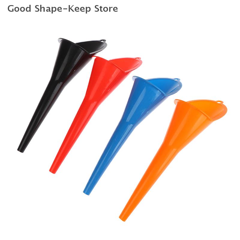 1PC Long Mouth Anti-splash Fuel Oil Funnel Plastic Car & Motorcycle Refueling Engine Accessory