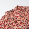 Summer New European and American Style French Niche Temperament V-neck Waist Thin Lace-up Short-sleeved Dress