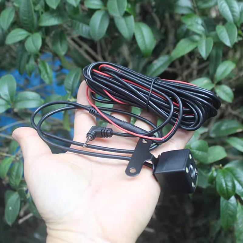 1 Set 180° Motor Vehicle Mirror Dash Cam Dvr Rear View Camera 2.5Mm Waterproof 5Pin Car Mounted Car Dvr 4Led Rear View Camera One Size