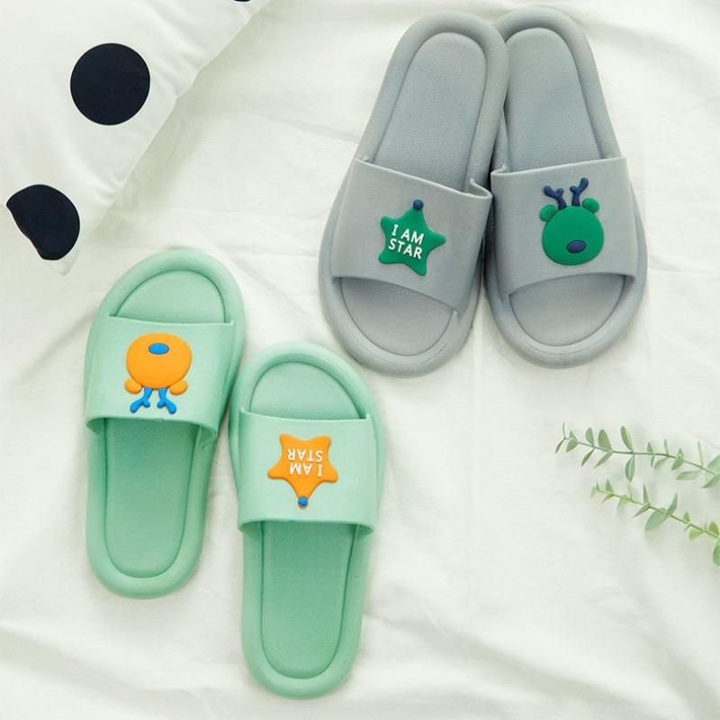 Slippers Summer Indoor Couple Slippers Cute Non-slip Bathroom Bath Sandals