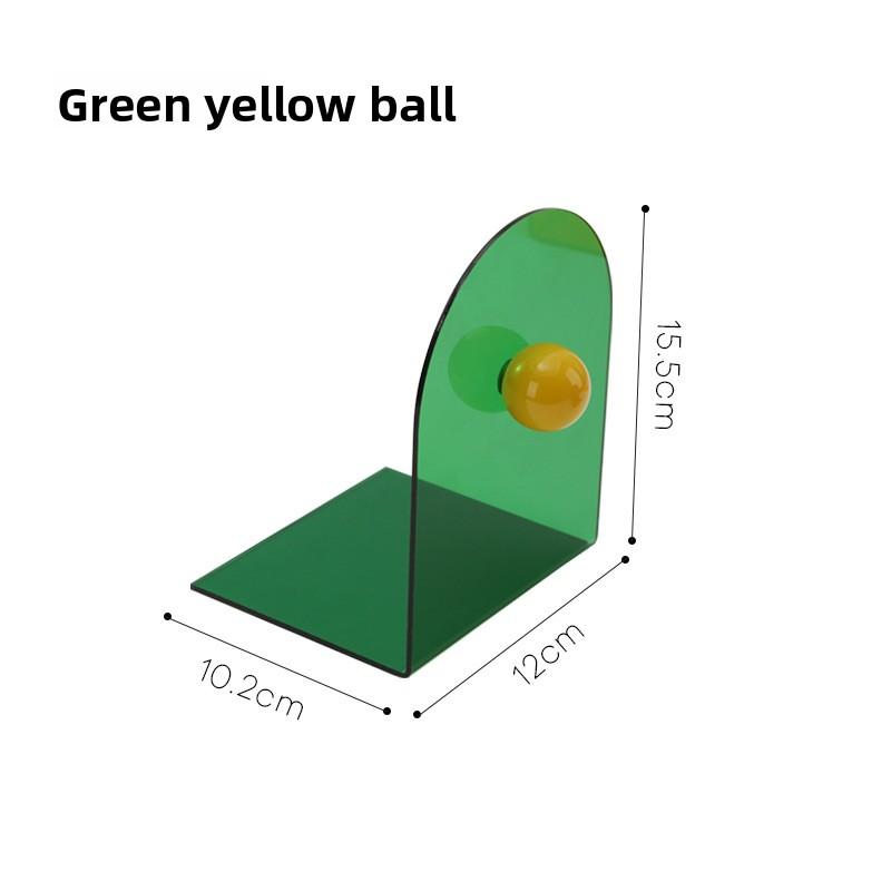

Qiuqiu L-shaped Bookend Stands on The Desks of Students in The Office Study жёлтый/зелёный