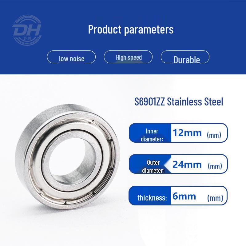 Precision Stainless Steel Ball Bearings: Deep Groove 6007, 6008, Miniature 6003