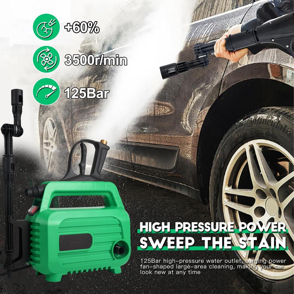 Portable Handy Plastic Pressure Washer Electric Power Source Car Washing Local EU Warehouse