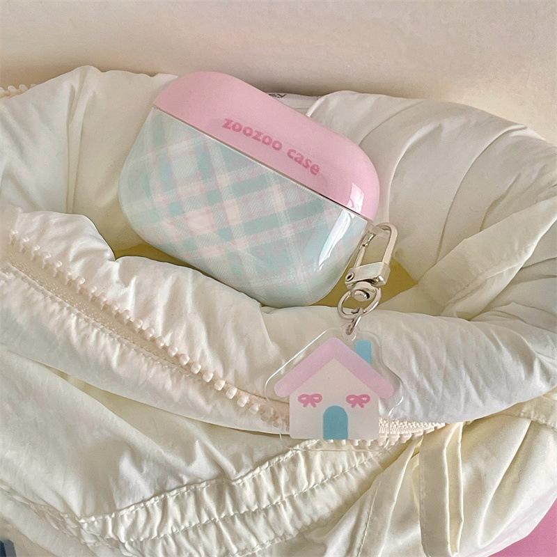 ins Korean plaid corrugated dots for airpodsPro1 protective case 1 Apple wireless bluetooth 1st generation earphone case female