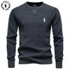 Polo Ralph Lauren 2025 Autumn and Winter Embroidery New Round Neck Fashionable Solid Color Sweater Men's High-quality Business Casual Knitted