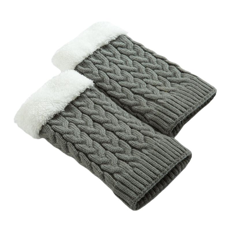 Winter Warm Crochet Knitted Boot Cuffs Toppers Socks Short Leg Warmers Cable Knit Ankle Heap Socks Womens Boot Socks