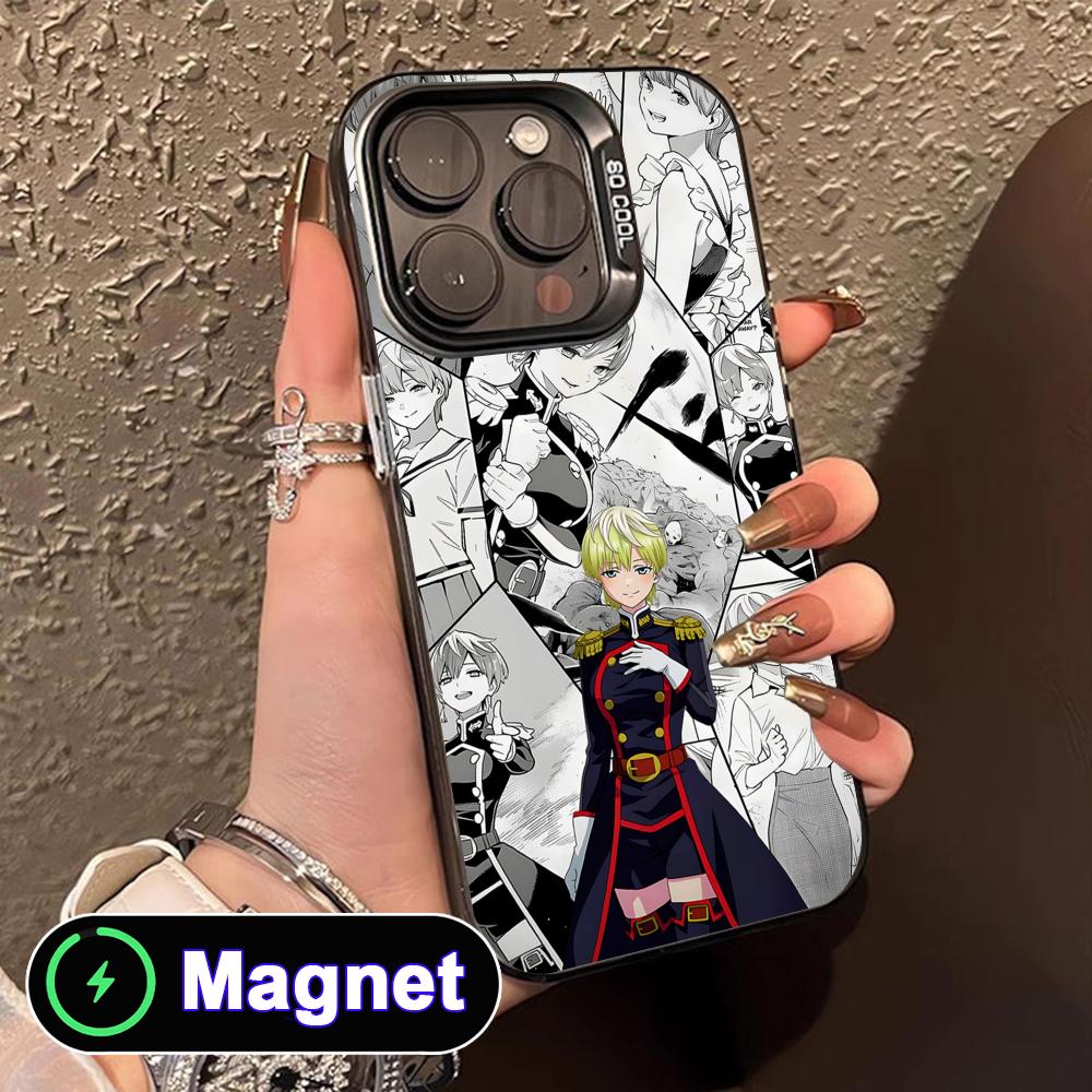 Mato seihei no slave Tenka Izumo Translucent MagSafe Mobile Phone Case for iPhone 17 16 15 14 13 12 11 Air Pro Max Plus Colorful
