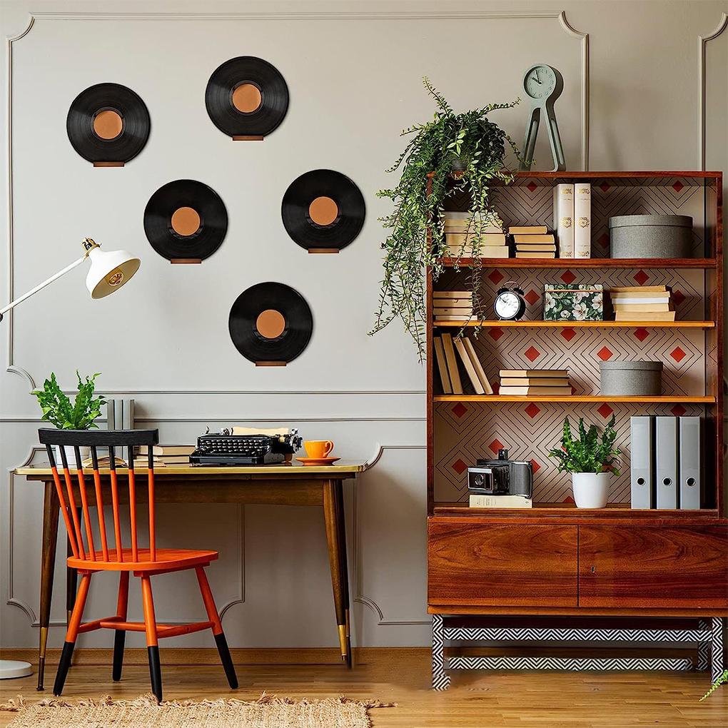 6pack/lot Floating Vinyl Record Display Shelves For Easy LP Storage Solution Vinyl Record Holder