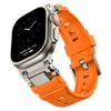 Silicone Rubber Band for Apple Watch Band Ultra 49mm 42 44mm 45 46mm Silicone Metal Luxury Strap for iWatch Series 10 987 se 564