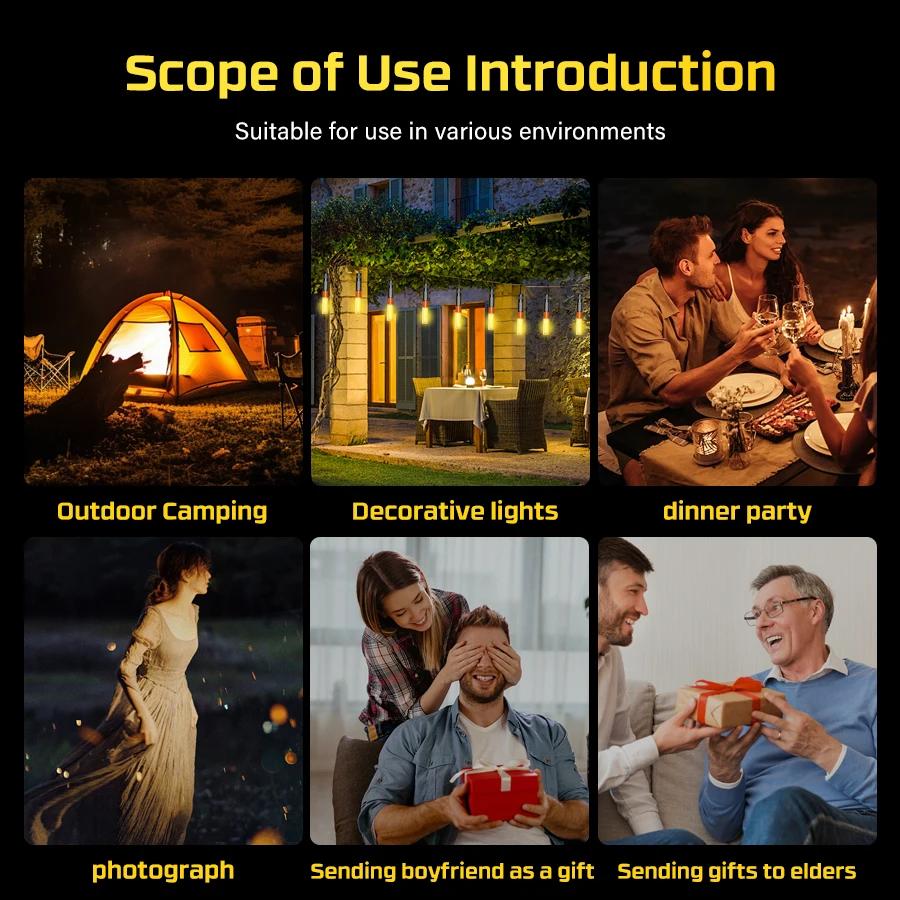 Multifunctional Flashlight USB Rechargeable Mini Magnetic Torch Lamp Portable Outdoor Waterproof Camping Lantern with 5 Modes