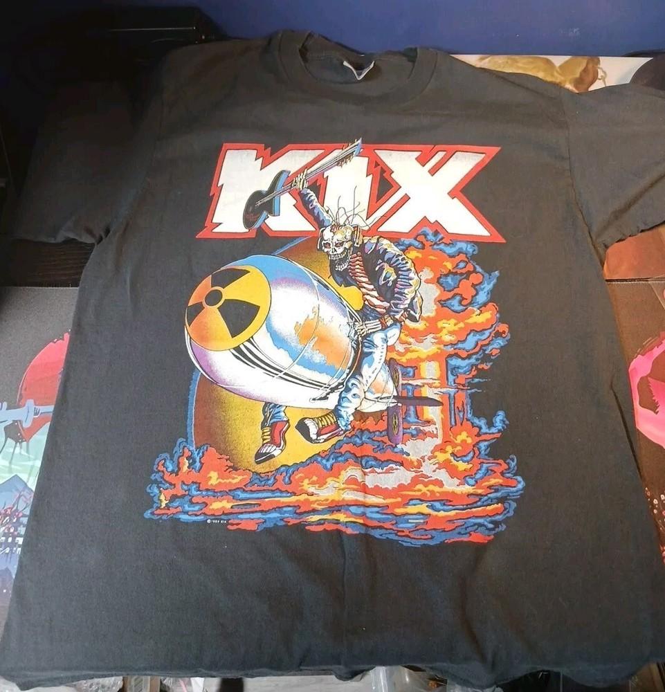 Retro Kix Band Black Cotton Shirt FULL size S-5XL Unisex HD767 Unisex T-Shirt M