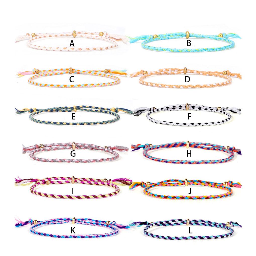 Braided Bracelet Fashion Decor Accessory Jewelry Accessories Adjustable Thread Bracelets with Fringe Decors Birthday Gift