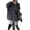 Autumn and winter Korean lazy style turtleneck sweater jacket women's 2025 new design loose knitted cardigan women