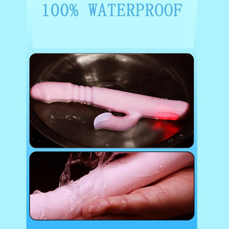 New Telescopic Heating Vibrator for Women G Spot Big Dildo Vaginal Tongue Licking Sex Toys Licking Clitoris Stimulation