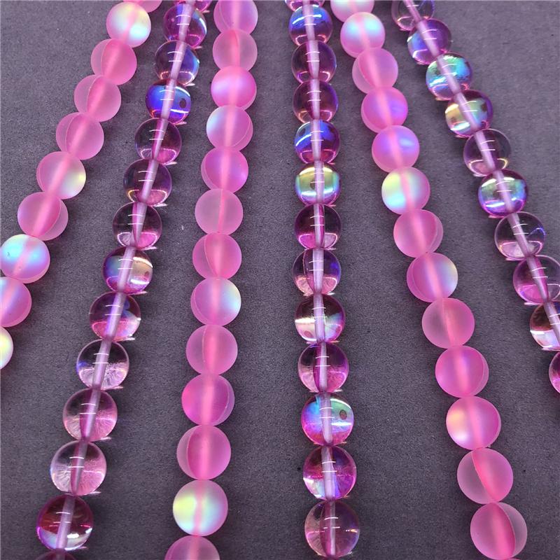 Perline di Cristallo Rosa per Creare Gioielli Bracciale Collana
