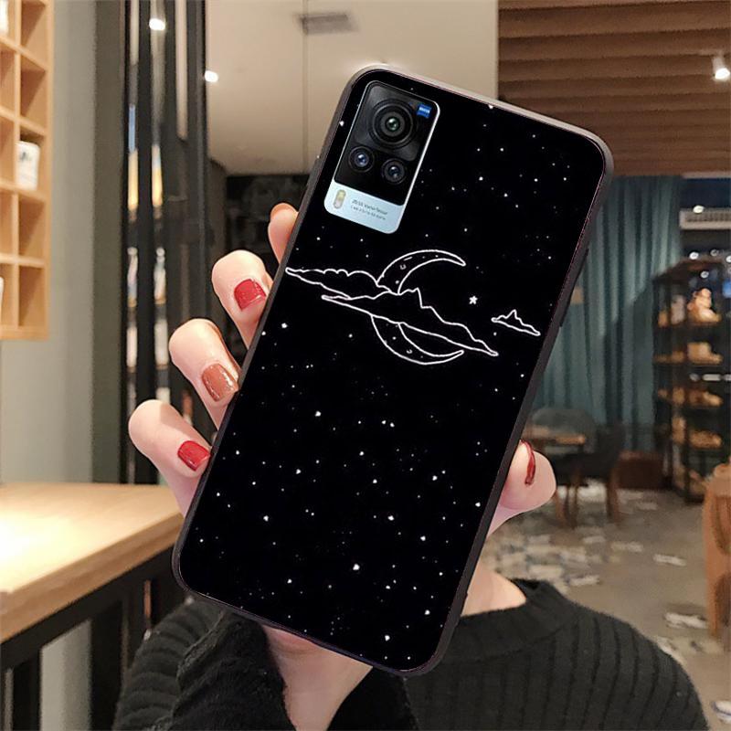 Moon Star Space Astronaut Phone Case for VIVO V21E V21 V23 V23E V2109 Y53S Y33S Y55 Y76 Y31 Y21 Y72 Y01 Y21S Y11S