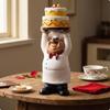 Kochfigur mit Kuchen Bäckerei Thema Tischdekoration für kulinarische Künstler, Köche,