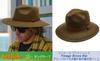 Sunglobe UV Protection Hat Canvas Cowboy Vintage 58cm (Men's) - Hat, Brown, Size