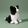 Border Collie Stuffed Animal Dog Realistic Border Collie Stuffed Animal Stuffed Dog with Stuffed Animal Tail Lifelike Soft
