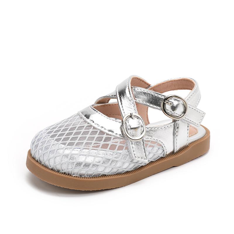 

Children s Shoes Summer Cartoon Princess Girls Sandals Mix and Match Boys Soft Bottom Baby Breathable Beach 23 серебряный