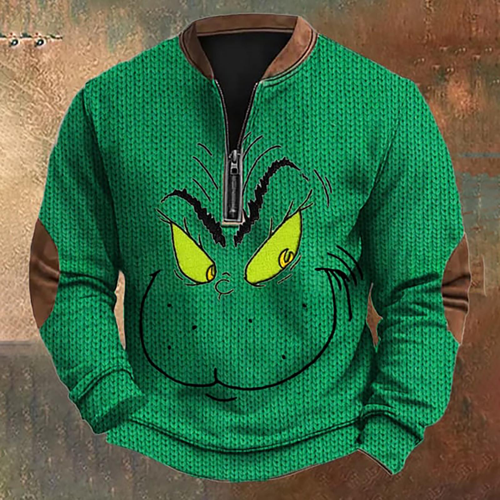 

Мужская повседневная толстовка в стиле ретро с градиентным принтом XXL зелёный