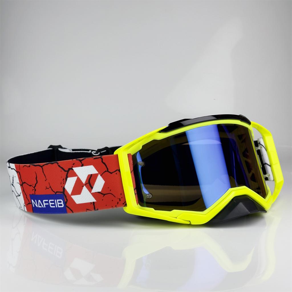 Off-Road Goggles - Tough Protection, Dirt Bike Eyewear, Motocross Gear, Anti-Fog, UV Protection, Adjustable Strap