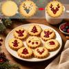 Christmas Linzer Cookie Cutter Multiple Patterns Non-Toxic for Home Winter Holiday Baking DIY Gift Treat Making