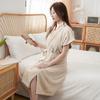 Coral Fleece Pineapple Plaid Women's Wearable Bath Towel - Soft and Absorbent Bathrobe Style.