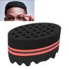 Big Holes Sponge Brush Double-Sided Twist Hair Sponge Barber Tool Hair Sponge Brush  Home Use