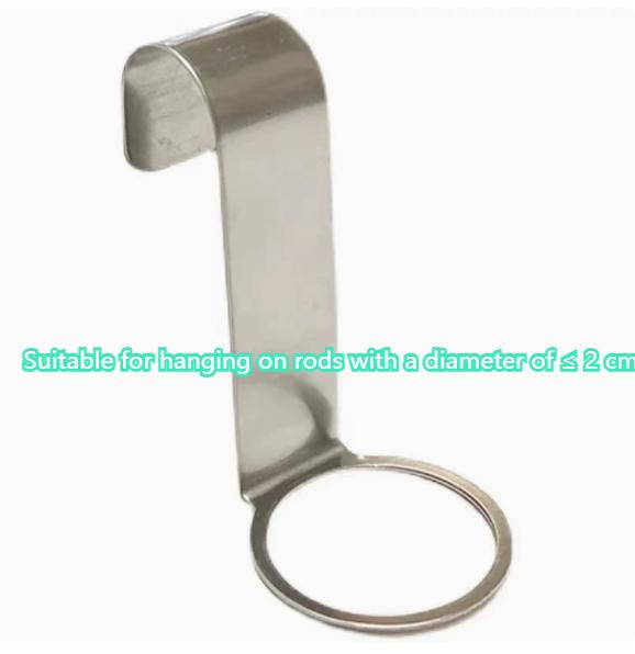 3 Sizes Optional No-Drill Round Bathroom Hooks, Shampoo Replacement Bottle Storage Holder Rings, Hanging Hooks, Organizer