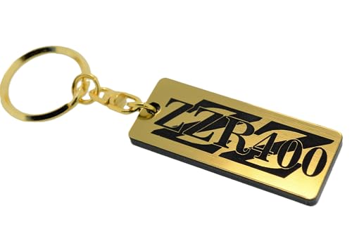 

QA-120-1 ZZR400 Брелок Золотой Черный Двухслойный акрил Двойное кольцо Золотой ZZ-R400 Кастомные детали Глушитель Экстерьер Колеса Сиденье Зеркало Ручки Двигатель