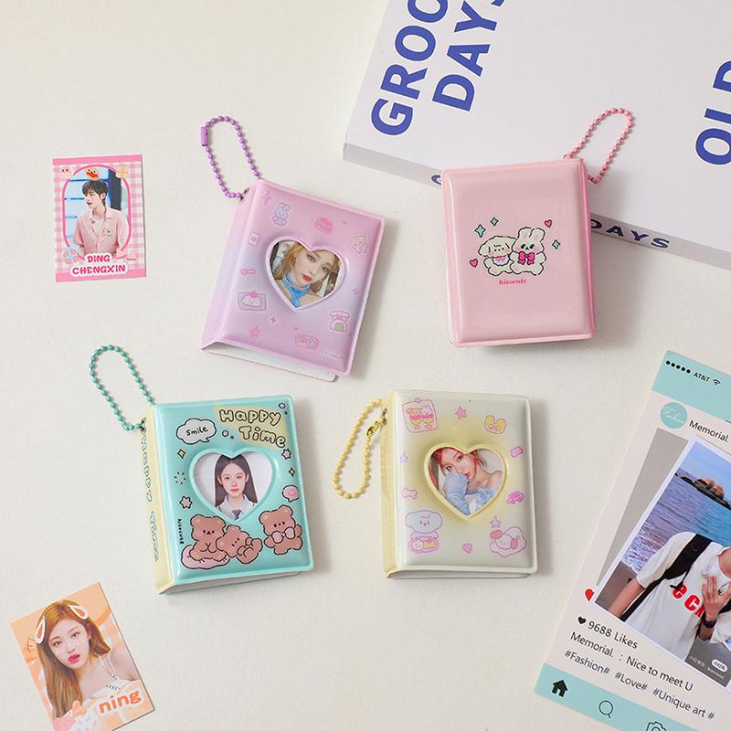 Mini Po Album Pvc Transparent Visitenkartenhalter 32 Fächer Kpop Kartenbinder Mini Idol Bilder Sammelalbum