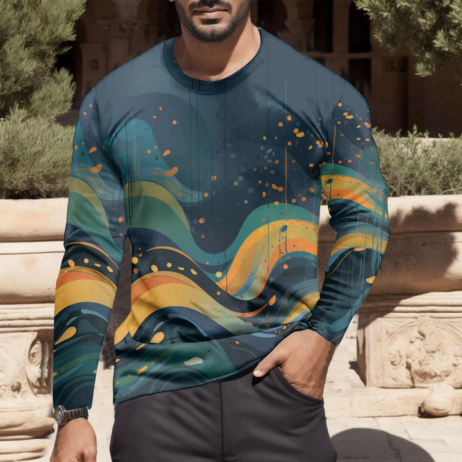 

Персонализированные и модные мужские топы с 3D-принтом, повседневная футболка, мужская футболка с принтом для ежедневных поездок.