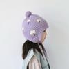 Fleece Lining Winter Baby Crochet Hat Soft Kids Ear Protection Hat  Toddler Use