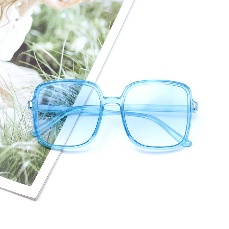 Large Frame Square Sunglasses Slimming Sunglasses Women'S Gradual Change Of Color Personalized Uv Glasses