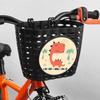 Front Handlebar Waterproof Rear Bike Basket Plastic Bike Basket with Fasten Strap for Boys Girl Bicycles Wicker Basket