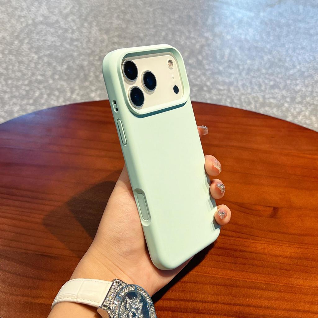 iPhone 17 Pro Max Liquid Silicone Case with Integrated Buttons, Drop-Proof Protection