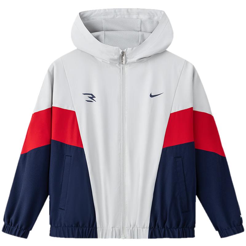 Nike 3BRAND Kids Hooded Color-Block Woven Jacket M