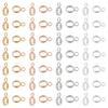 80Pcs 4 Colors 304 Stainless Steel Tube Bails, Loop Bails, Ring, Mixed Color, 8x5.5x1.5mm, Hole: 1.8mm, 20pcs/color