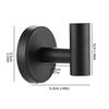 2pcs Stainless Steel Bathroom Towel Rack Household Coat Robe Drill Hole Hooks Wall Mounted Kitchen Dishcloth Hook Hardware