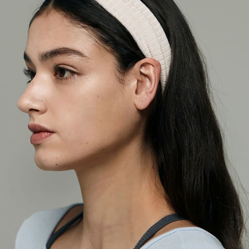 DEVIWEAR Women's Yoga Wear DEVI-A0003 - Cream Pilates Roller Bone Headband