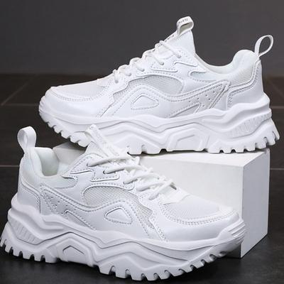 Damenschuhe mit dicker Sohle und hohem Absatz Frühling/Herbst Damen Gummi Leicht Fitness Outdoor Outdoor Laufschuhe